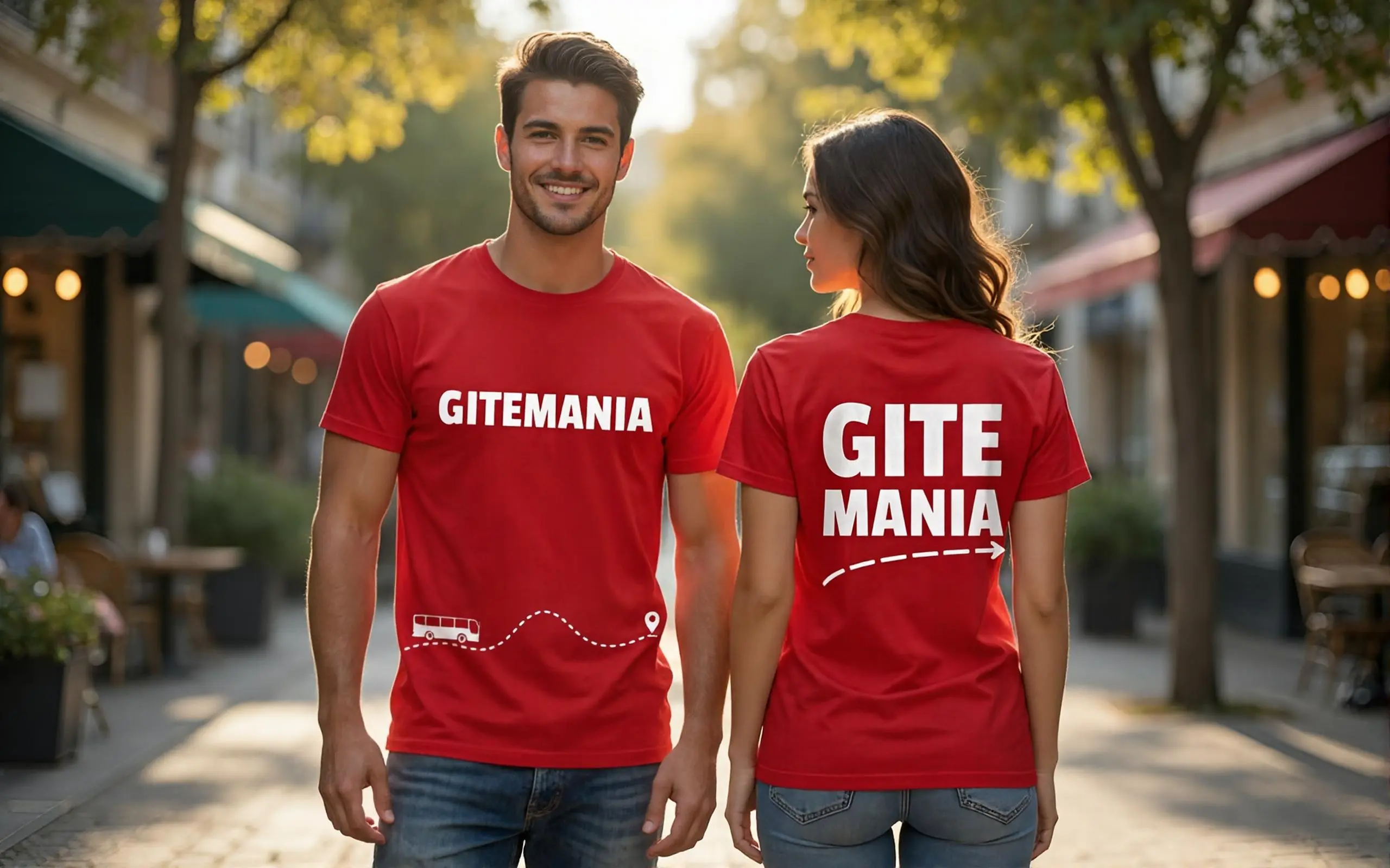 Modello con maglietta Gitemania